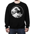 The Great Steamboat Off Kanagawa - Crew Neck Sweatshirt Crew Neck Sweatshirt RIPT Apparel Small / Black