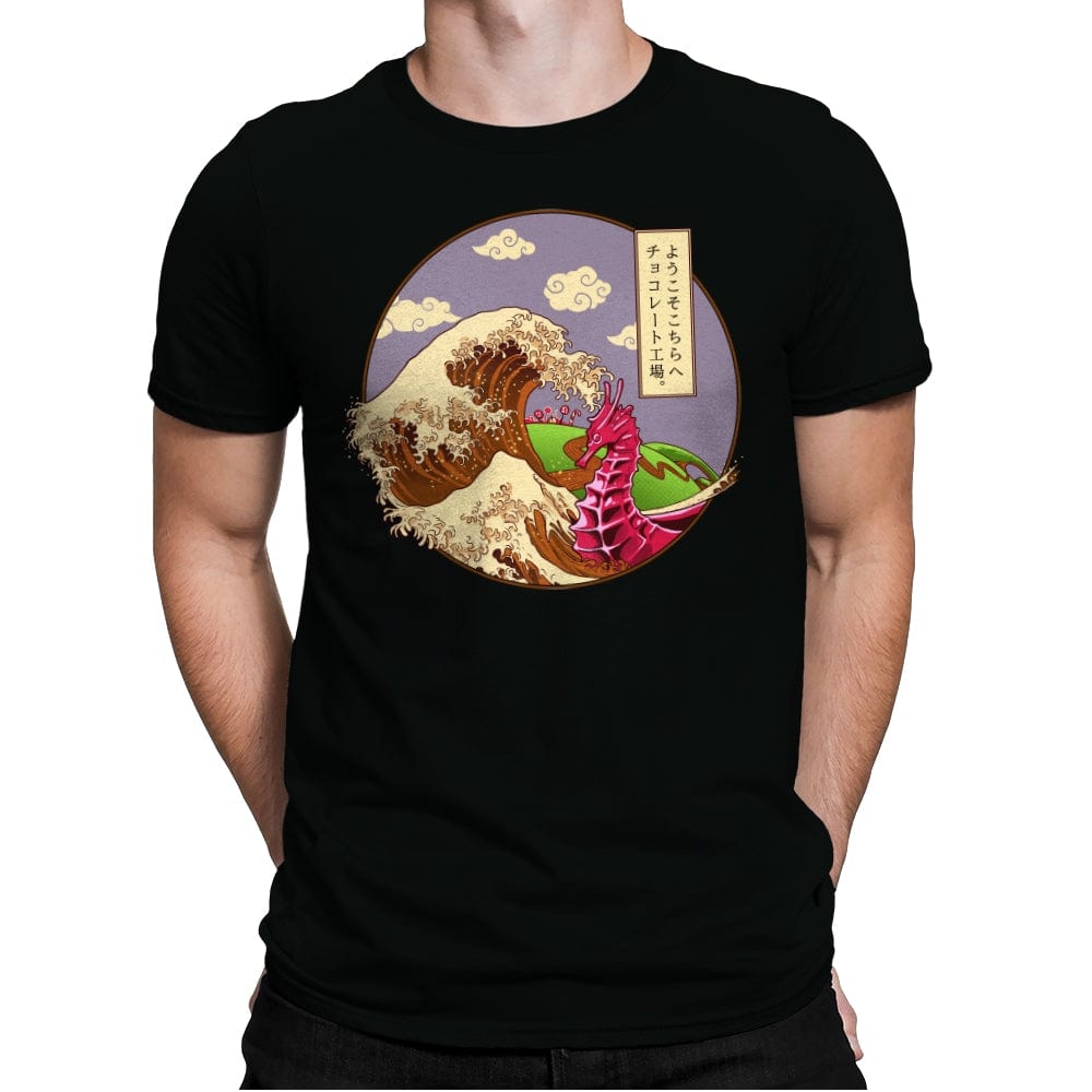 The Great Wave of Chocolate - Mens Premium T-Shirts RIPT Apparel Small / Black