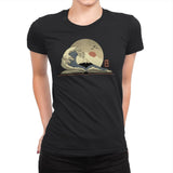 The Great Wave of Knowledge - Womens Premium T-Shirts RIPT Apparel Small / Black