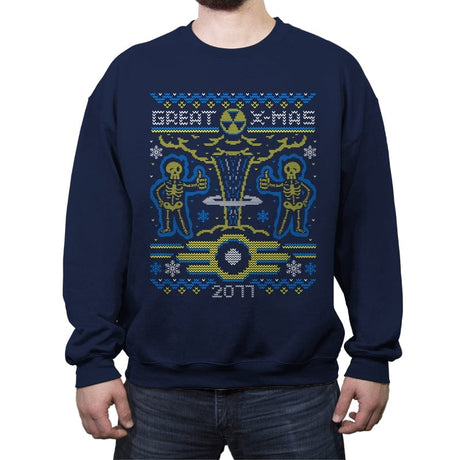 The Great Xmas - Crew Neck Sweatshirt Crew Neck Sweatshirt RIPT Apparel Small / Navy