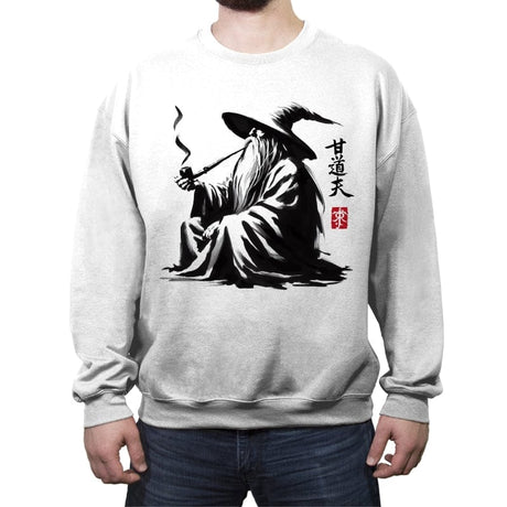 The Grey Wizard - Crew Neck Sweatshirt Crew Neck Sweatshirt RIPT Apparel Small / White