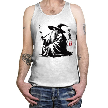 The Grey Wizard - Tanktop Tanktop RIPT Apparel X-Small / White