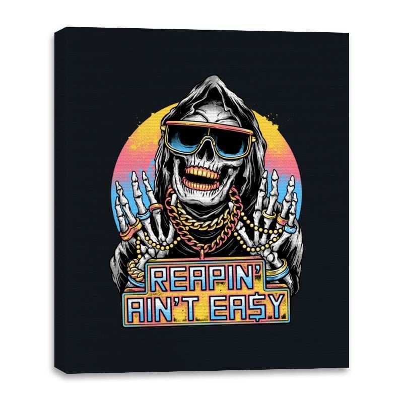 The Grim Rapper - Canvas Wraps Canvas Wraps RIPT Apparel 16x20 / Black