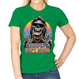 The Grim Rapper - Womens T-Shirts RIPT Apparel Small / Irish Green