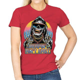 The Grim Rapper - Womens T-Shirts RIPT Apparel Small / Red