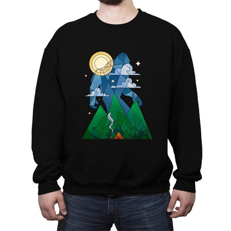 The Guardian of the Forest - Crew Neck Sweatshirt Crew Neck Sweatshirt RIPT Apparel Small / Black