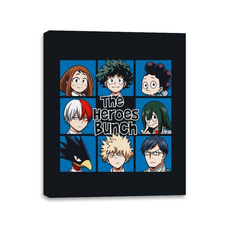 The Heroes Bunch - Canvas Wraps Canvas Wraps RIPT Apparel 11x14 / Black