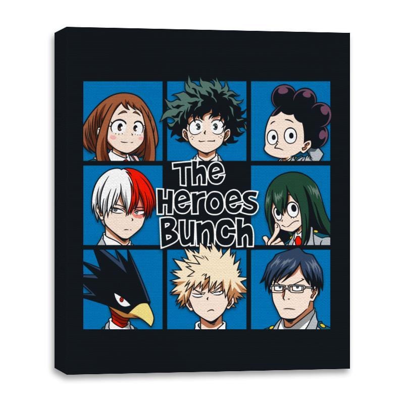 The Heroes Bunch - Canvas Wraps Canvas Wraps RIPT Apparel 16x20 / Black