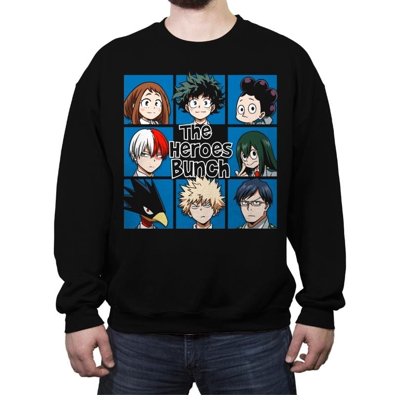 The Heroes Bunch - Crew Neck Sweatshirt Crew Neck Sweatshirt RIPT Apparel Small / Black