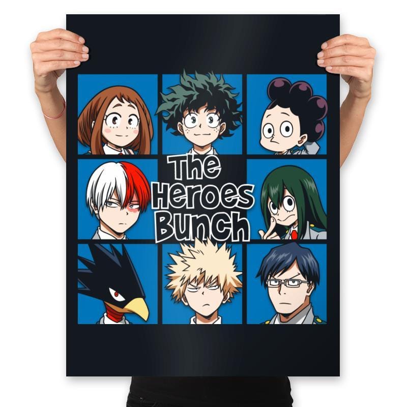 The Heroes Bunch - Prints Posters RIPT Apparel 18x24 / Black