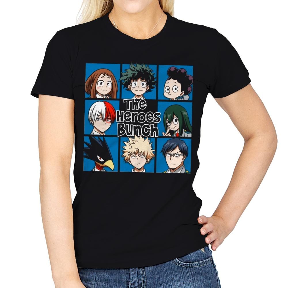 The Heroes Bunch - Womens T-Shirts RIPT Apparel Small / Black