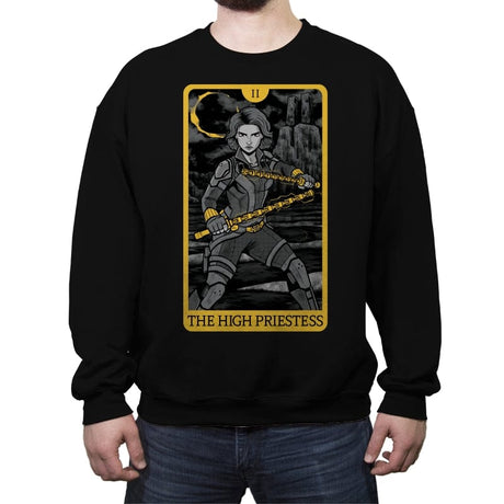 The High Priestess - Crew Neck Sweatshirt Crew Neck Sweatshirt RIPT Apparel Small / Black