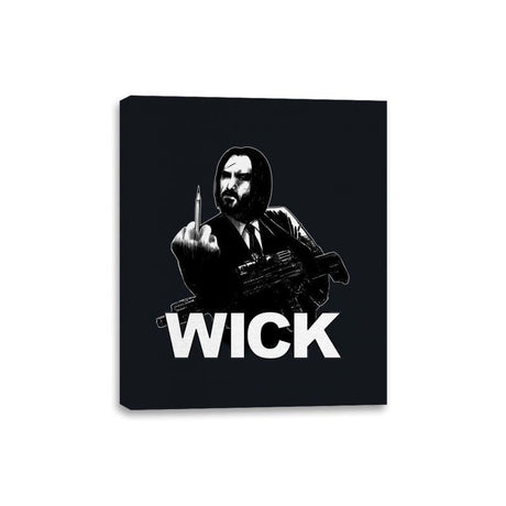 The Hitman in Black - Canvas Wraps Canvas Wraps RIPT Apparel 8x10 / Black