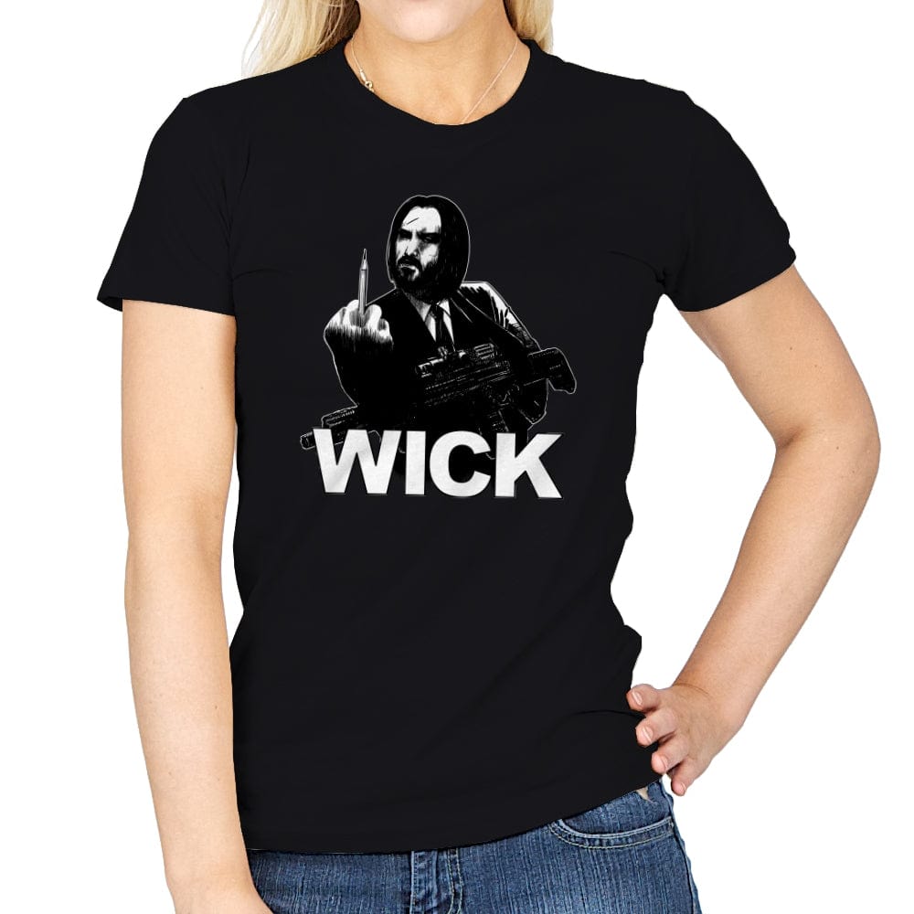 The Hitman in Black - Womens T-Shirts RIPT Apparel Small / Black