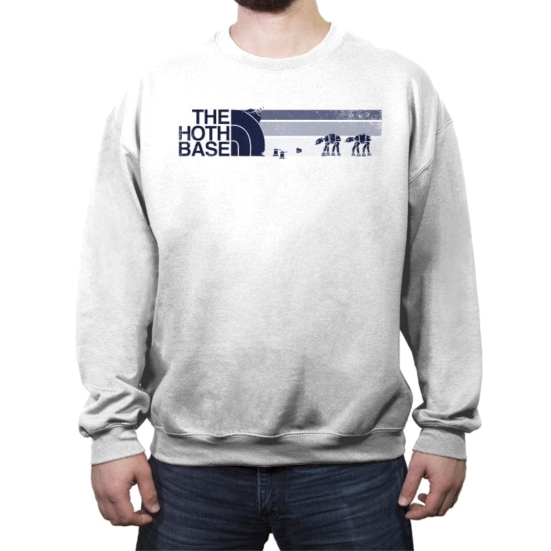 The Hoth Base - Crew Neck Sweatshirt Crew Neck Sweatshirt RIPT Apparel Small / White