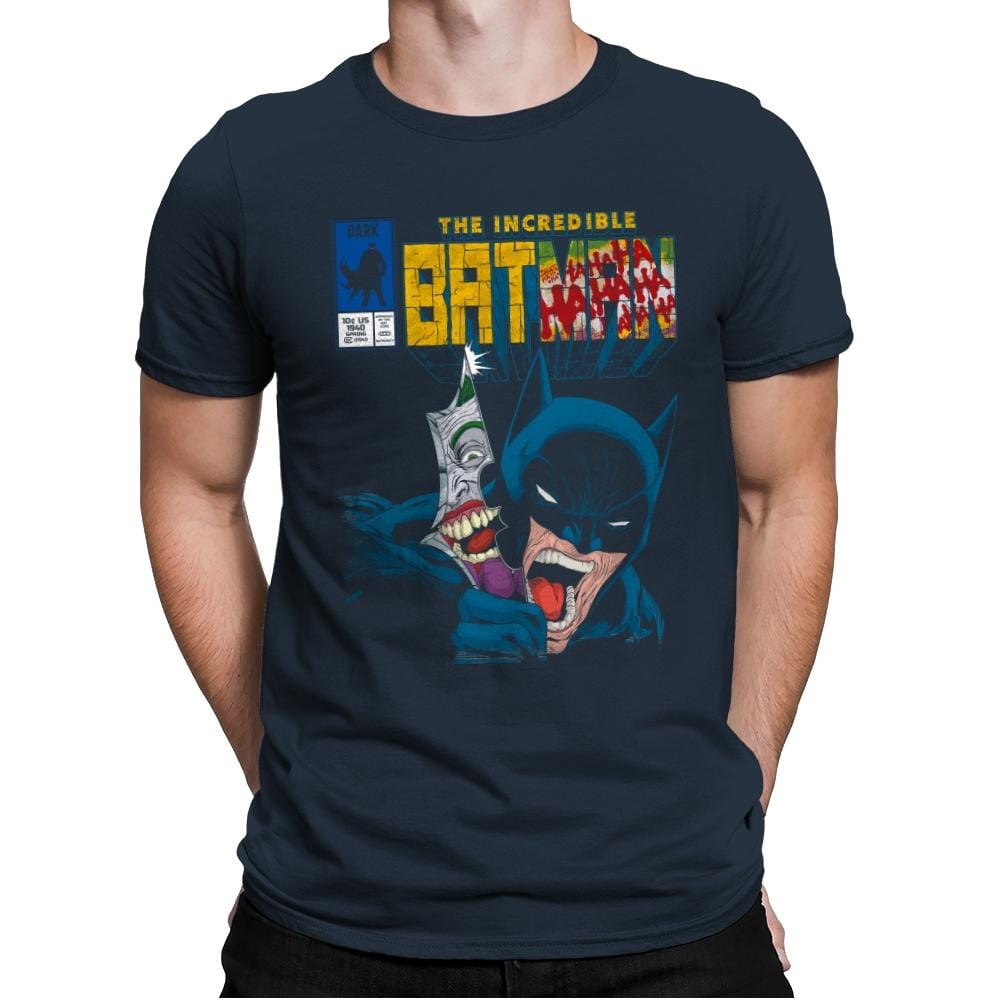 The Incredible Bat - Anytime - Mens Premium T-Shirts RIPT Apparel Small / Indigo