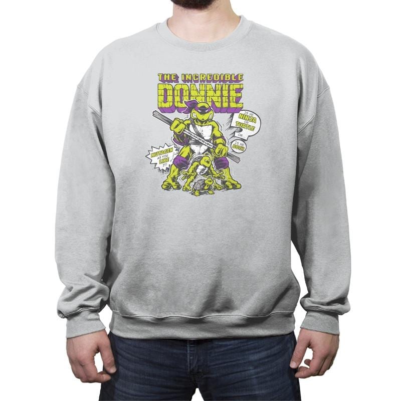 The Incredible Donnie - Crew Neck Sweatshirt Crew Neck Sweatshirt RIPT Apparel Small / Sport Gray