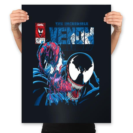 The Incredible Venom - Prints Posters RIPT Apparel 18x24 / Black