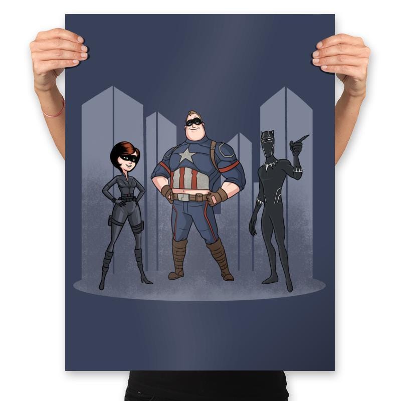 The Incredivengers - Prints Posters RIPT Apparel 18x24 / Navy