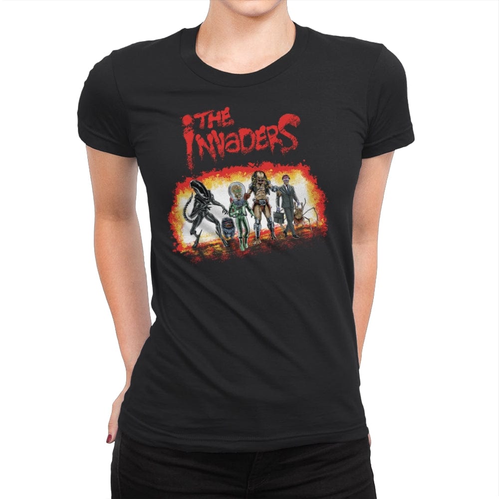 The Invaders - Womens Premium T-Shirts RIPT Apparel Small / Black