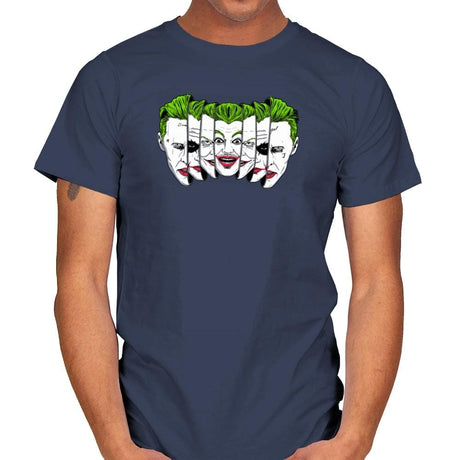 The Joke Has Many Faces Exclusive - Mens T-Shirts RIPT Apparel Small / Navy