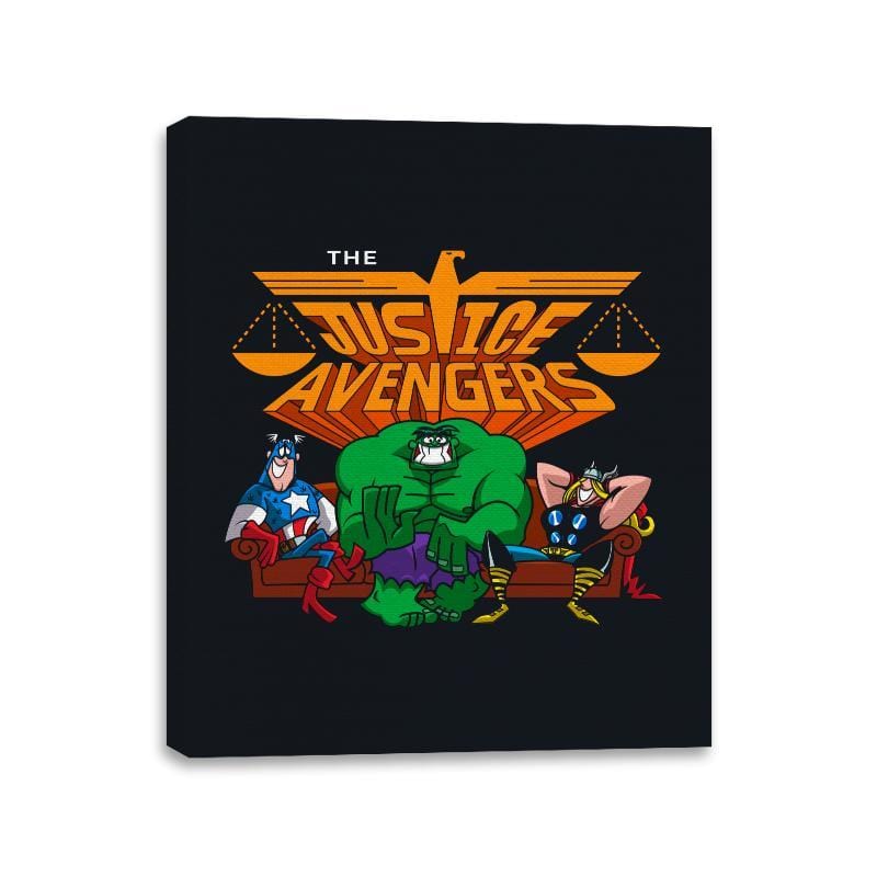 The Justvengers - Canvas Wraps Canvas Wraps RIPT Apparel 11x14 / Black