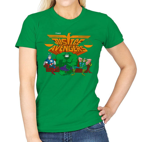 The Justvengers - Womens T-Shirts RIPT Apparel Small / Irish Green