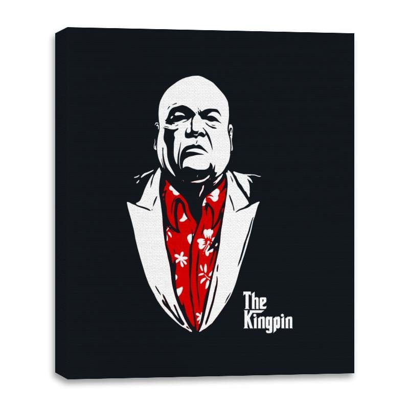 The Kingpin - Canvas Wraps Canvas Wraps RIPT Apparel 16x20 / Black