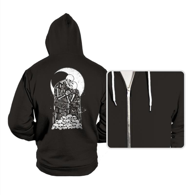 The Kiss of Death - Hoodies Hoodies RIPT Apparel Small / Black