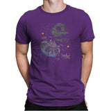 The Last Great Battle - Sumi Ink Wars - Mens Premium T-Shirts RIPT Apparel Small / Purple Rush