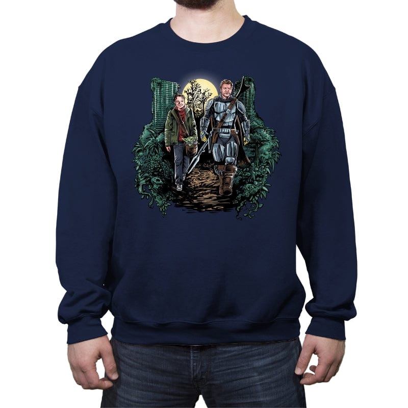 The Last of Mandalorians - Crew Neck Sweatshirt Crew Neck Sweatshirt RIPT Apparel Small / Navy