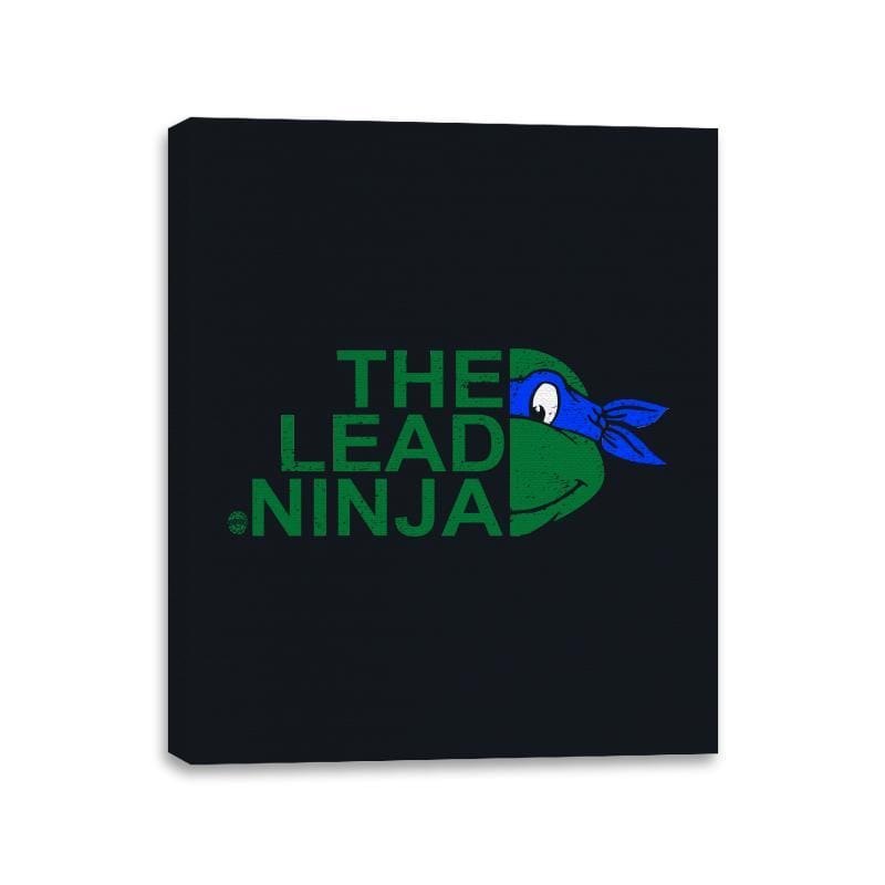 The Lead Ninja - Canvas Wraps Canvas Wraps RIPT Apparel 11x14 / Black