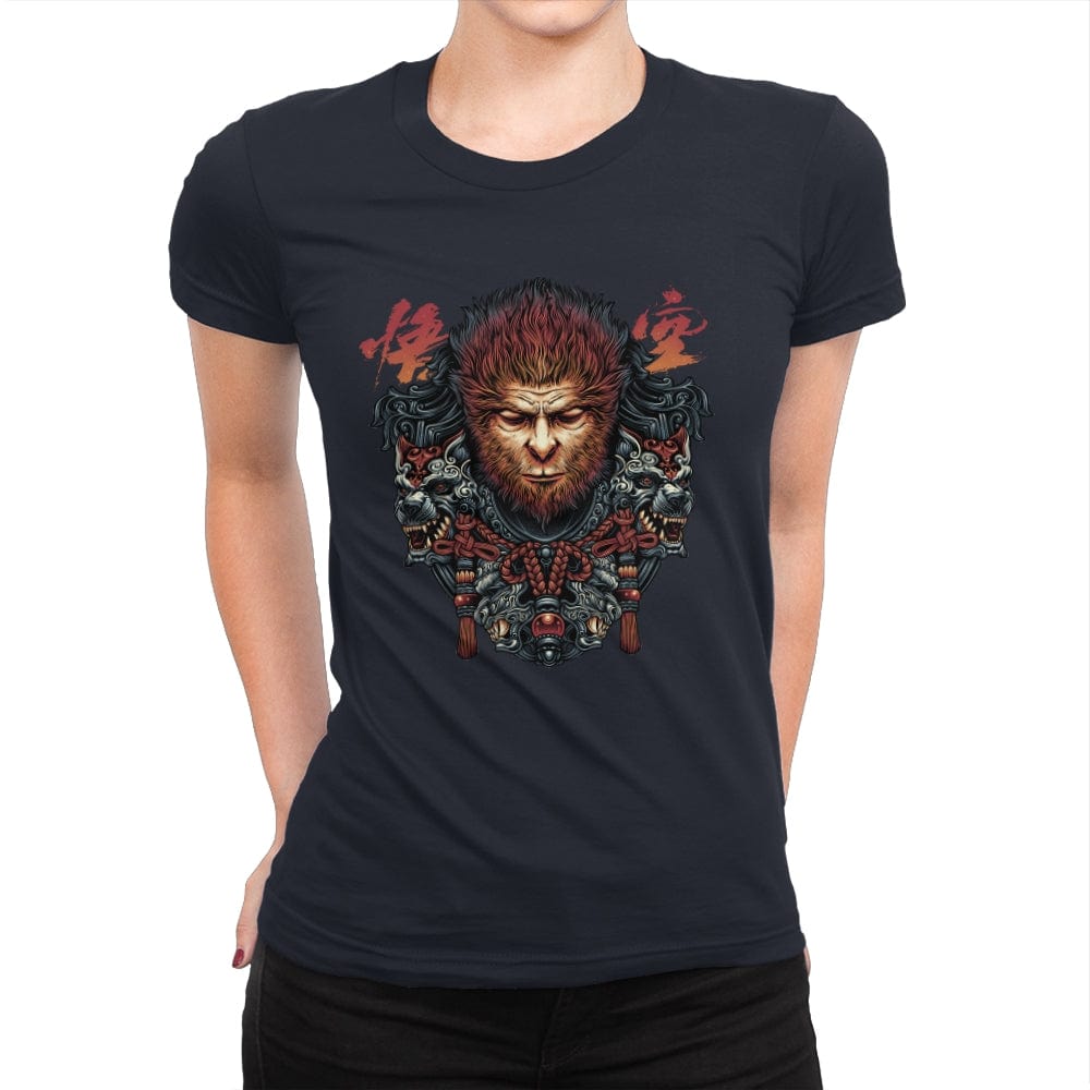 The Legend of the Monkey King - Womens Premium T-Shirts RIPT Apparel Small / Midnight Navy