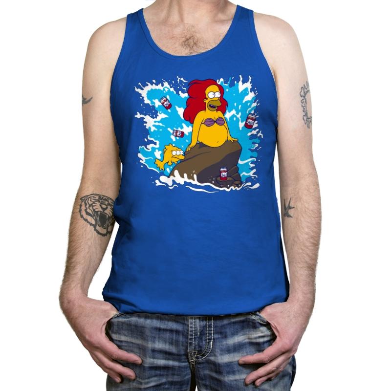 The Little Beerman - Tanktop Tanktop RIPT Apparel X-Small / True Royal