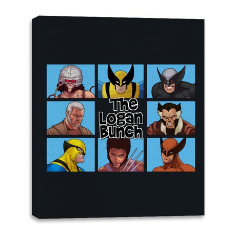 The Logan Bunch - Canvas Wraps Canvas Wraps RIPT Apparel 16x20 / Black