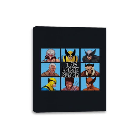 The Logan Bunch - Canvas Wraps Canvas Wraps RIPT Apparel 8x10 / Black