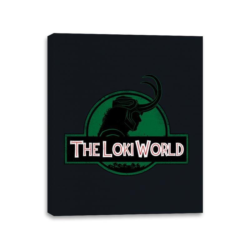 The Loki World - Canvas Wraps Canvas Wraps RIPT Apparel 11x14 / Black