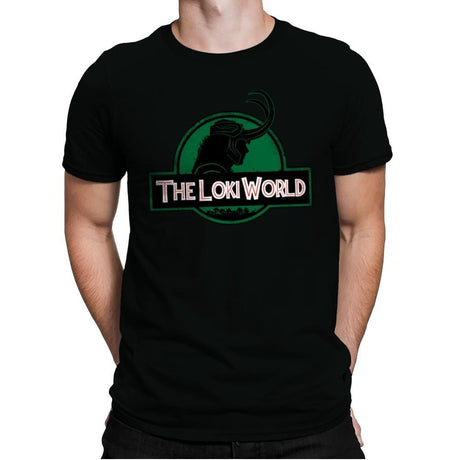 The Loki World - Mens Premium T-Shirts RIPT Apparel Small / Black