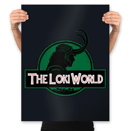 The Loki World - Prints Posters RIPT Apparel 18x24 / Black