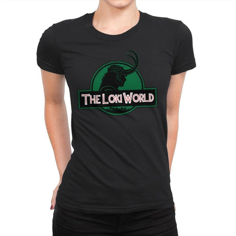 The Loki World - Womens Premium T-Shirts RIPT Apparel Small / Black