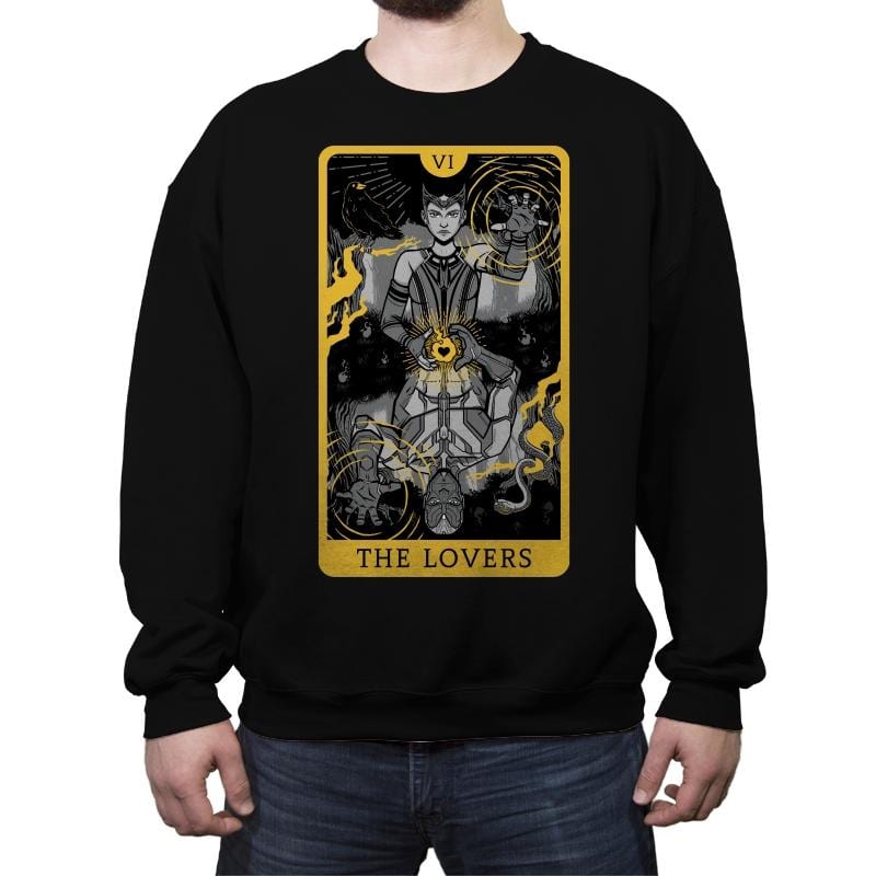 The Lovers - Crew Neck Sweatshirt Crew Neck Sweatshirt RIPT Apparel Small / Black