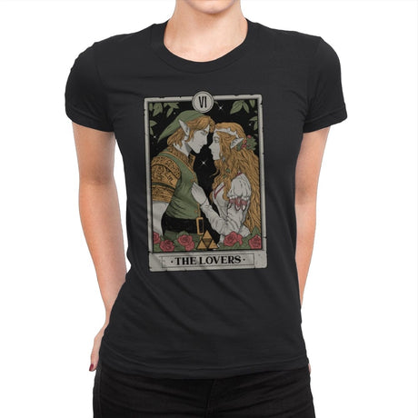 The Lovers - Womens Premium T-Shirts RIPT Apparel Small / Black