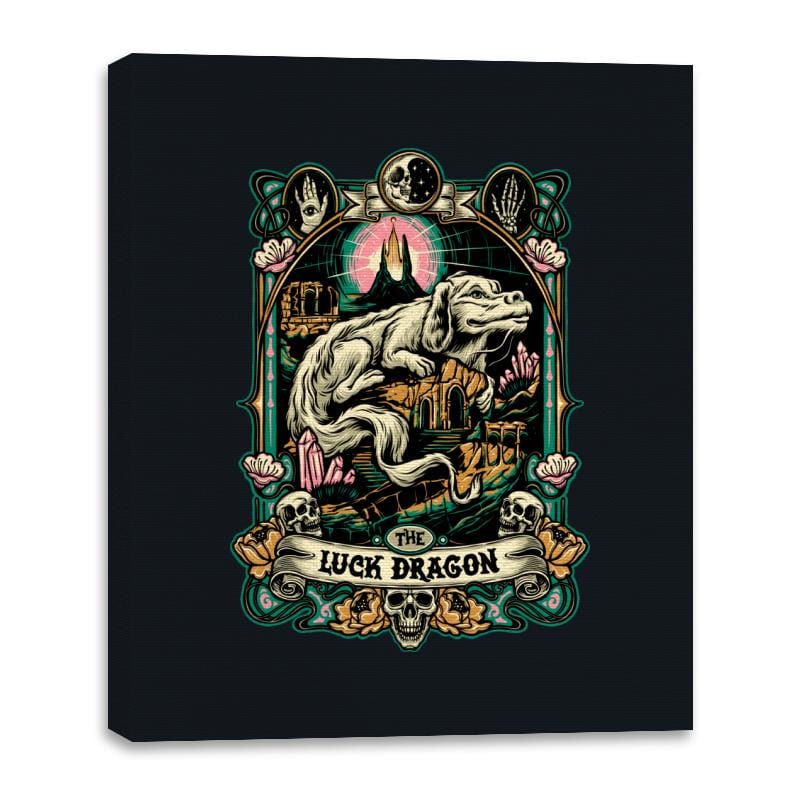 The Luck Dragon - Canvas Wraps Canvas Wraps RIPT Apparel 16x20 / Black