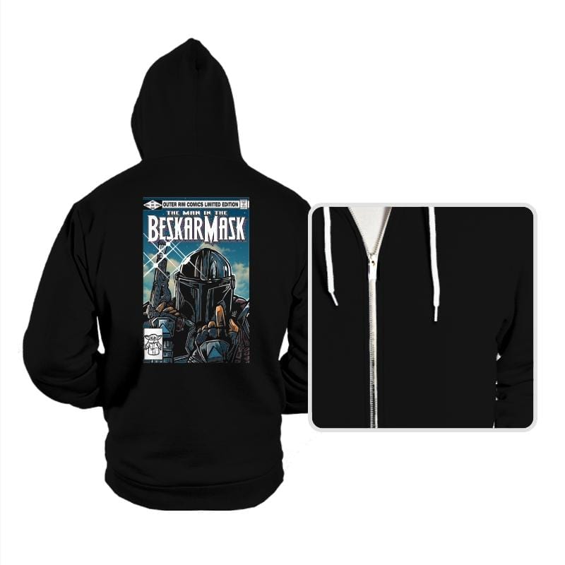 The Man in the Beskar Mask - Hoodies Hoodies RIPT Apparel Small / Black