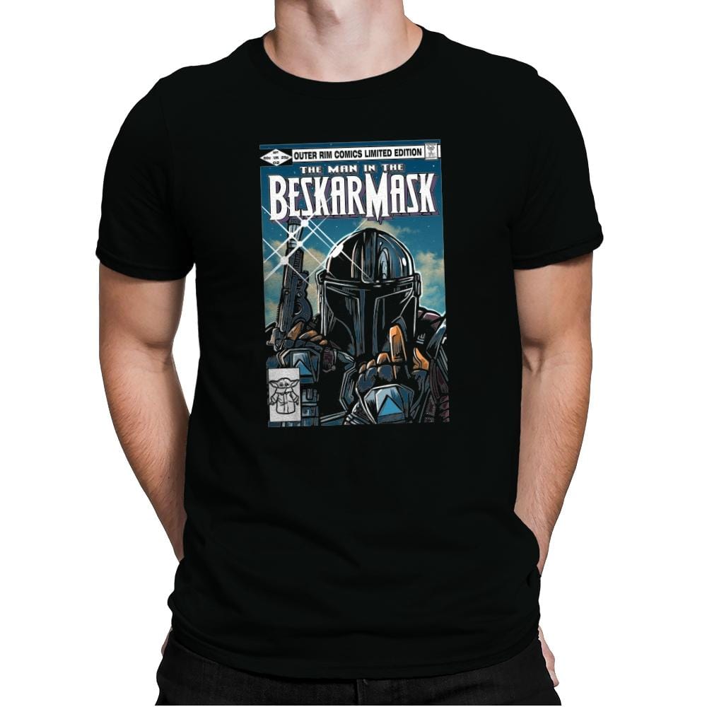 The Man in the Beskar Mask - Mens Premium T-Shirts RIPT Apparel Small / Black