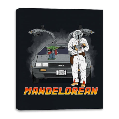 The ManDELORIAN - Canvas Wraps Canvas Wraps RIPT Apparel 16x20 / Black