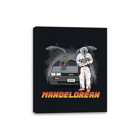 The ManDELORIAN - Canvas Wraps Canvas Wraps RIPT Apparel 8x10 / Black