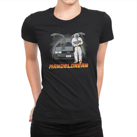 The ManDELORIAN - Womens Premium T-Shirts RIPT Apparel Small / Black