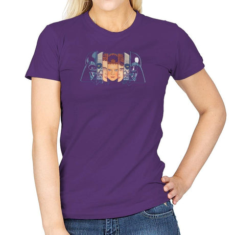 The Many Faces Of Vader Exclusive - Womens T-Shirts RIPT Apparel Small / Purple