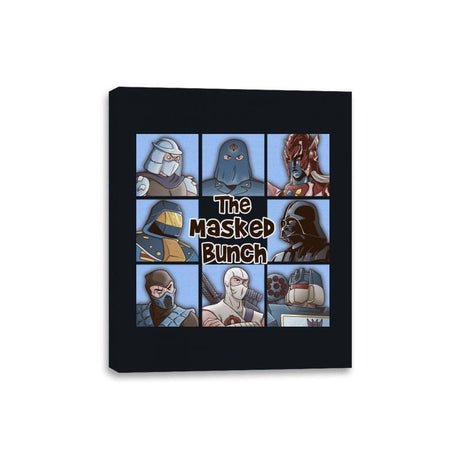 The Masked Bunch - Canvas Wraps Canvas Wraps RIPT Apparel 8x10 / Black